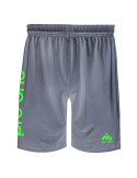Short Pro-One Evo Gris Intermedio/Logo Amarillo Neón