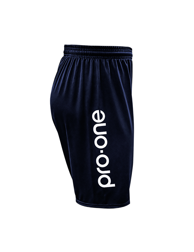Short Pro-One Evo Azul Marino/Logo Blanco