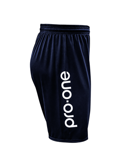 Short Pro-One Evo Azul Marino/Logo Blanco