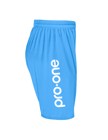 Short Pro-One Evo Celeste/Logo Blanco 2