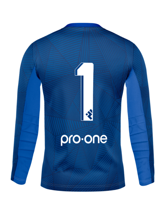 Camiseta Arquero M/Larga Pro-One Energy Azul Acero/Fucsia