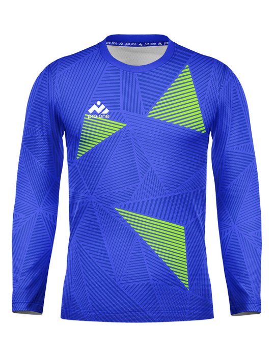 Camiseta Arquero M/Larga Pro-One Energy Azulino/Verde Limón
