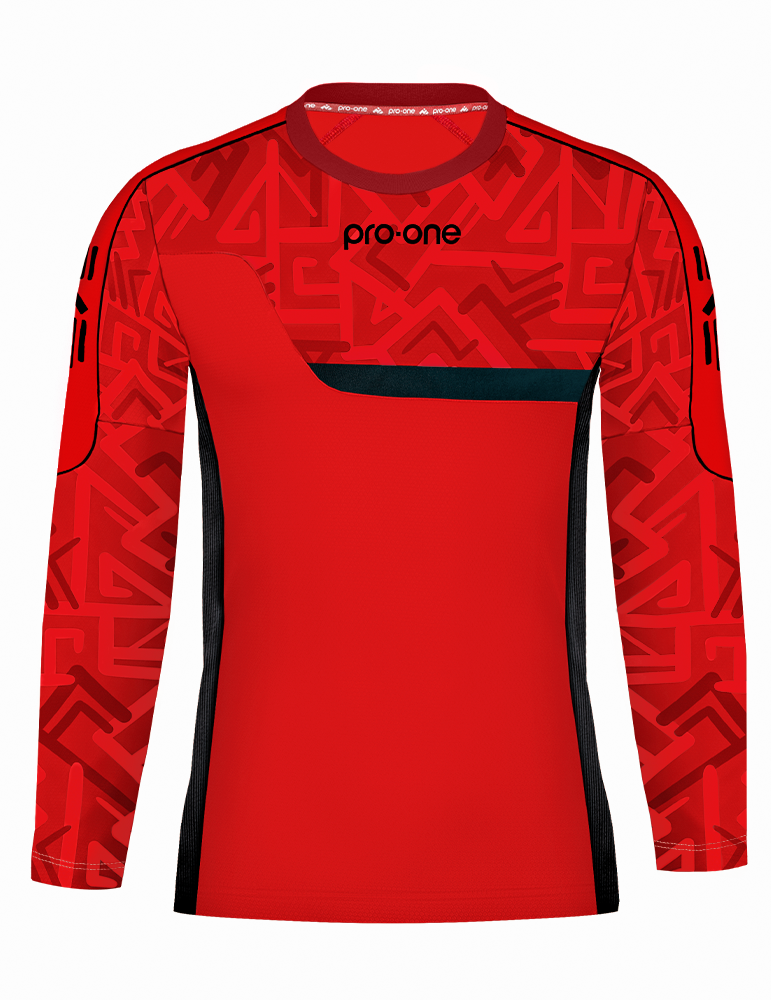 Camiseta Arquero M/Larga Pro-One Stream Rojo/Negro