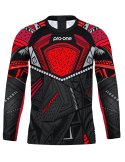 Camiseta Arquero M/Larga Pro-One Tempo RX Negro/Rojo