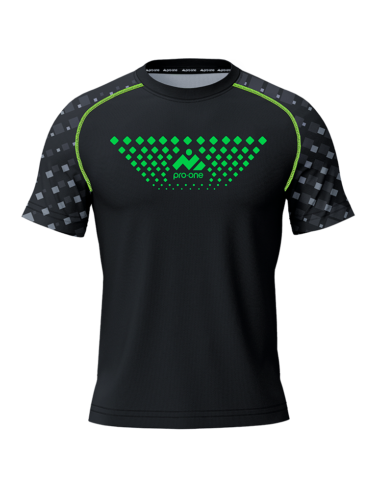 Camiseta de Arquero M/Corta Pro-One Unison Negro/Verde Neón