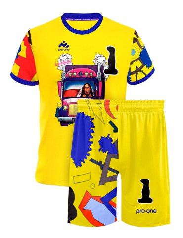 Conjunto Arquero M/Corta Pro-One Legacy Montoya Amarilla