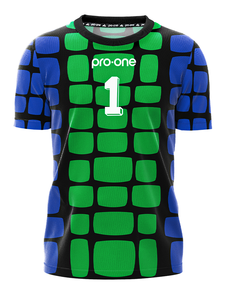 Conjunto Arquero M/Corta Pro-one Legacy Usa94 Negro/Verde/Azul