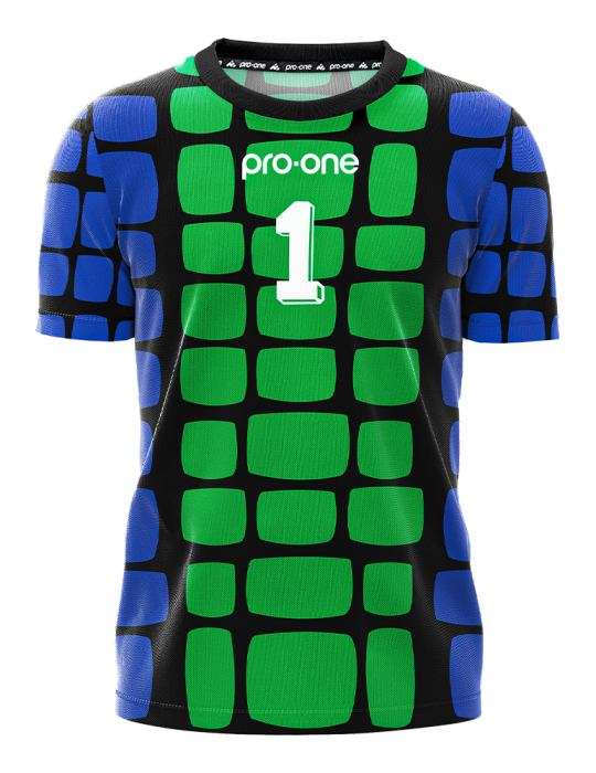 Conjunto Arquero M/Corta Pro-one Legacy Usa94 Negro/Verde/Azul