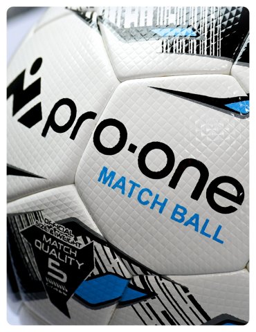 Pelota Futbol Pro-One Match Ball Black/Turquesa 2