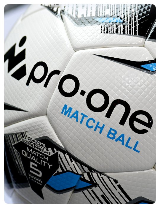 Pelota Futbol Pro-One Match Ball Black/Turquesa