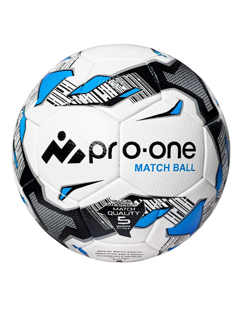 Pelota Futbol Pro-One Match Ball Black/Turquesa