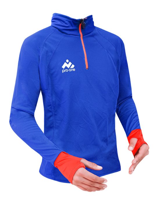 Sudadera M/Larga Pro-One Infinity Light Blue/Orange