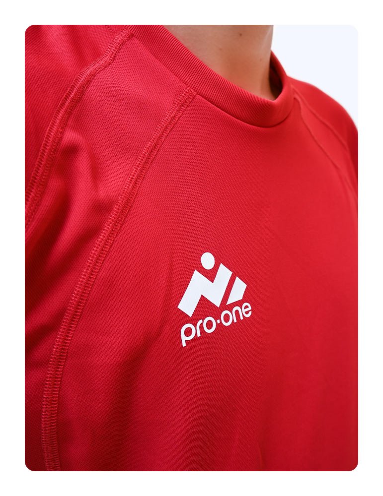 Sudadera M/Larga Pro-One Infinity Light Red/Gray