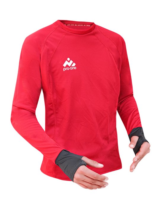 Sudadera M/Larga Pro-One Infinity Light Red/Gray