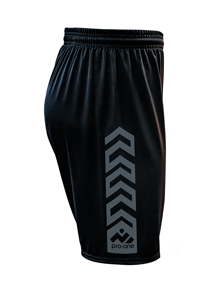 Short Pro-One New Evo Negro/Logo Gris Oscuro
