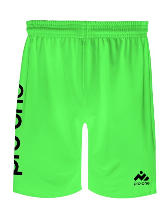 Short Pro-One Evo Verde Neón/Logo Negro