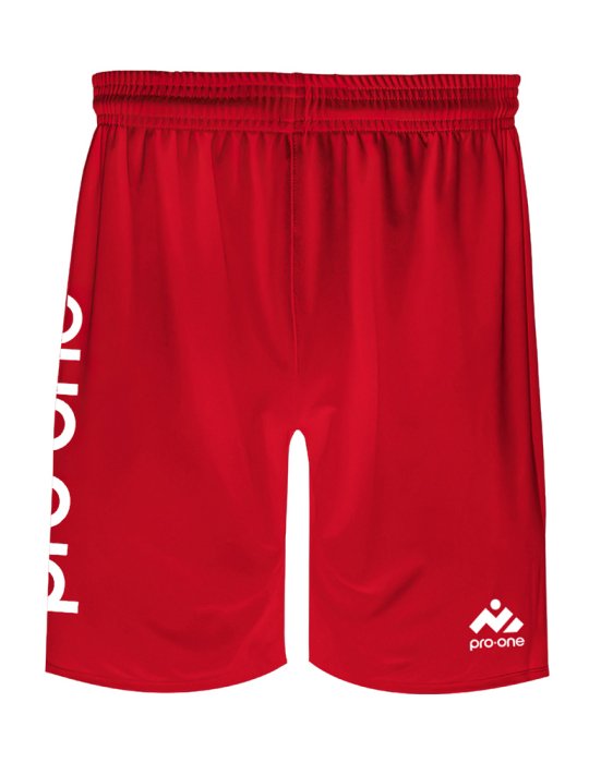 Short Pro-One Evo Rojo/Logo Blanco