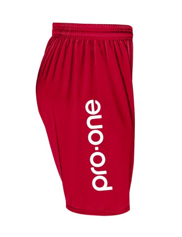 Short Pro-One Evo Rojo/Logo Blanco 2