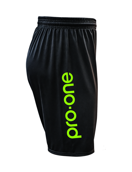 Short Pro-One Evo Negro/Logo Amarillo Neon
