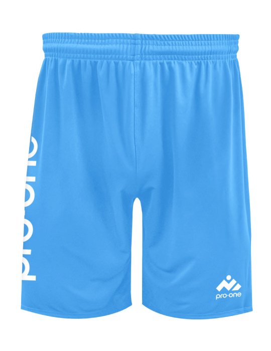 Short Pro-One Evo Celeste/Logo Blanco
