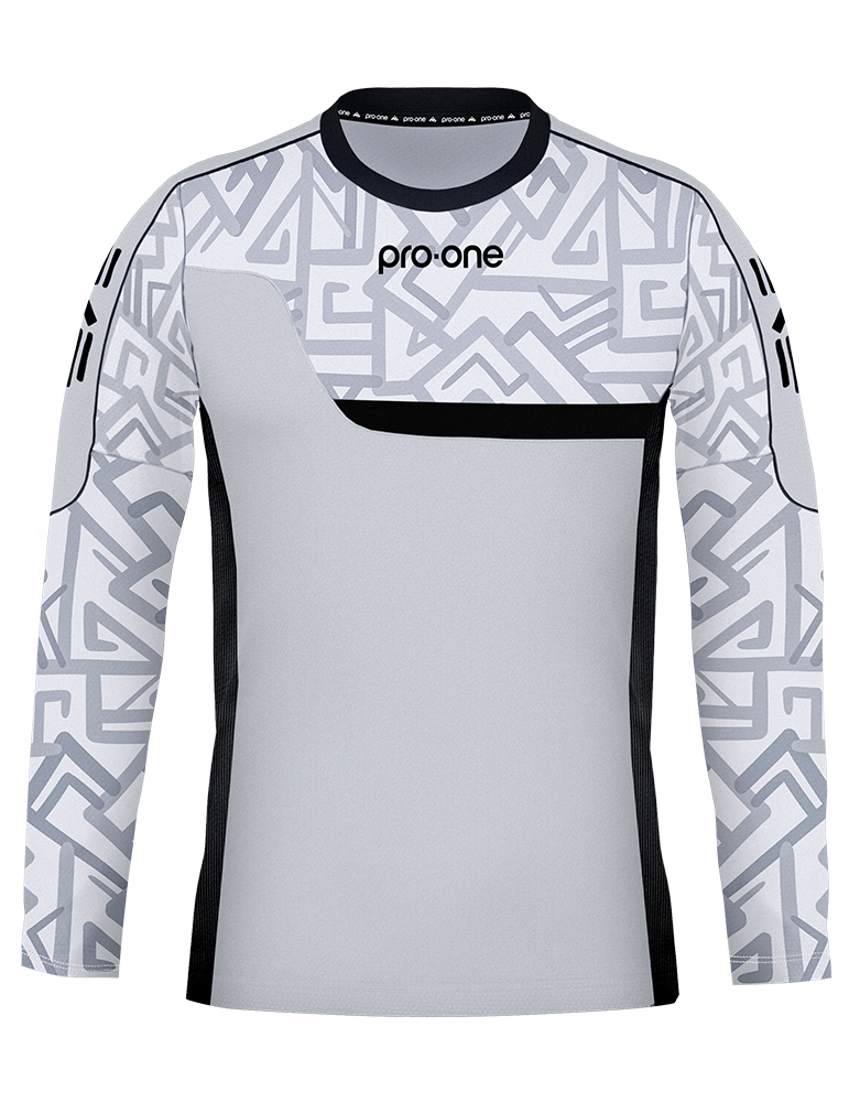 Camiseta Arquero M/Larga Pro-One Stream Gris Claro/Negro