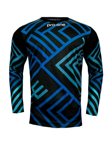 Camiseta Arquero M/Larga Pro-One Square Negro/Petroleo