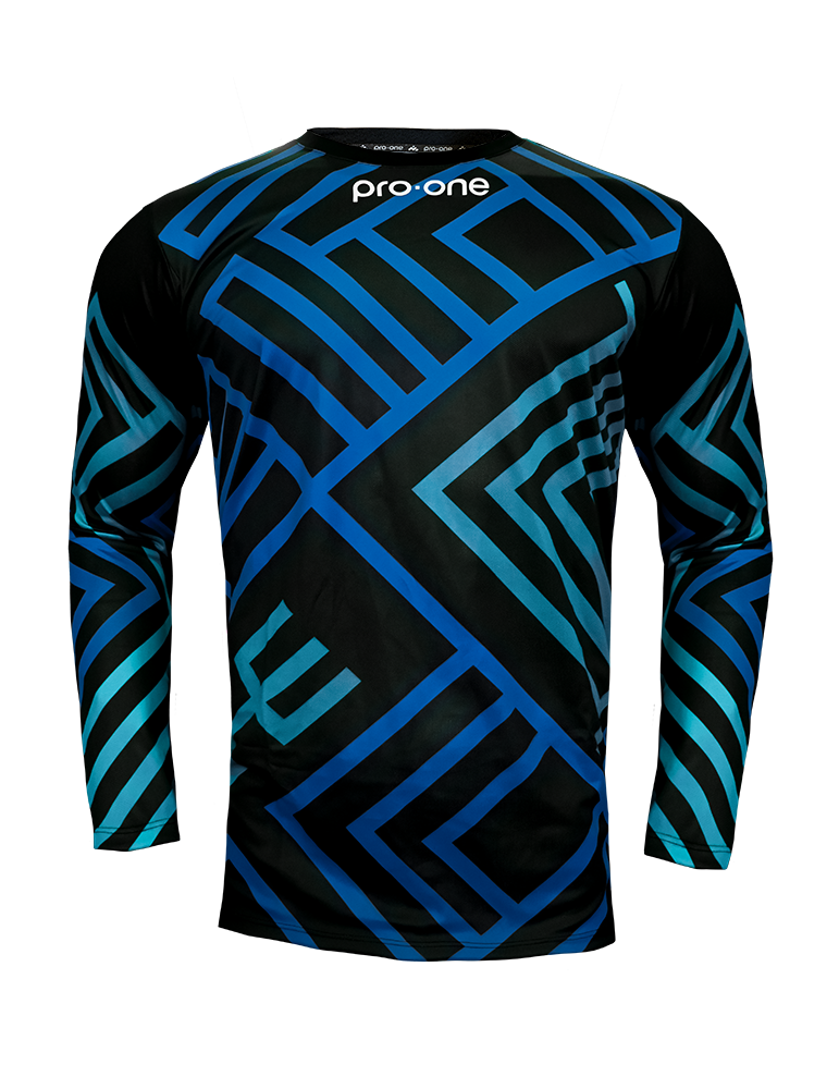 Camiseta Arquero M/Larga Pro-One Square Negro/Petroleo