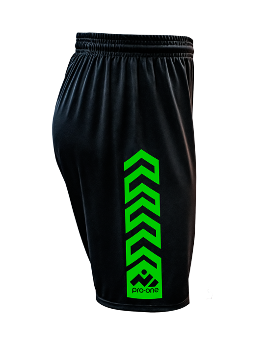 Short Pro-One New Evo Negro/Logo Verde Neon