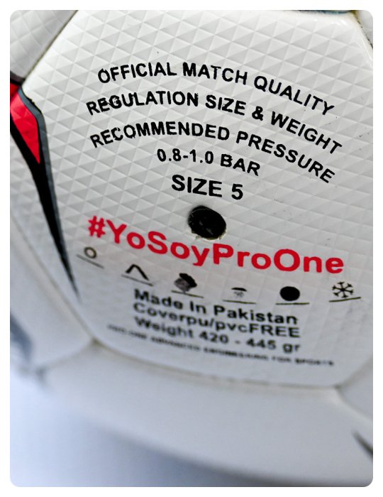 Pelota Futbol Pro-One Match Ball Black/Red
