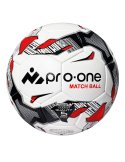 Pelota Futbol Pro-One Match Ball Black/Red