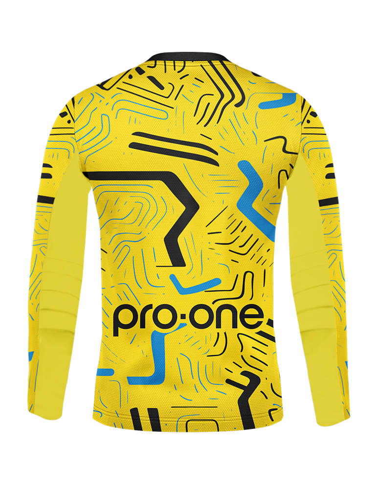 Camiseta Arquero M/Larga Pro-One Focus Amarillo/Negro/Azul