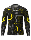 Camiseta Arquero M/Larga Pro-One Focus Negro/Gris/Amarillo