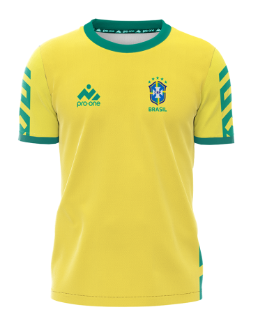 Camiseta Selección M/Corta Pro-One Brasil