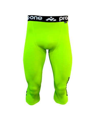 Pantalón Licra 3/4 Pro-One Spark Amarillo Neon 2