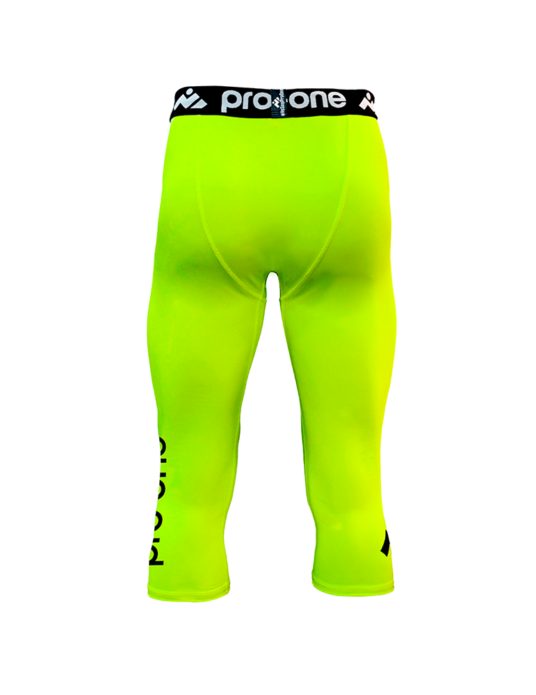 Pantalón Licra 3/4 Pro-One Spark Amarillo Neon