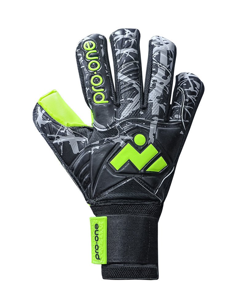Guantes De Portero Pro-One Flextor Negro/Amarillo Fluo