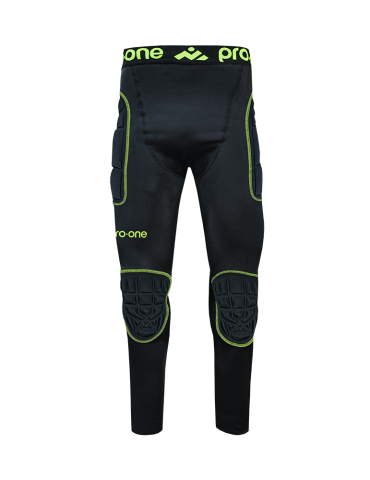 Pantalón Licra De Arquero Con Protecciones Pro-One Atom Amarillo Neón