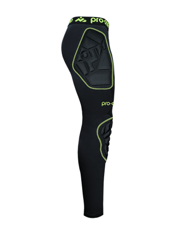 Pantalón Licra De Arquero Con Protecciones Pro-One Atom Amarillo Neón 2