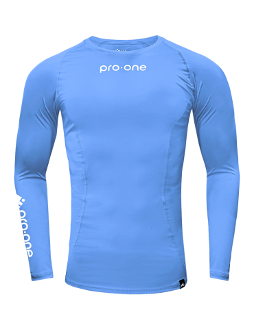 Polo licra Pro-One Compressor Celeste Cristal