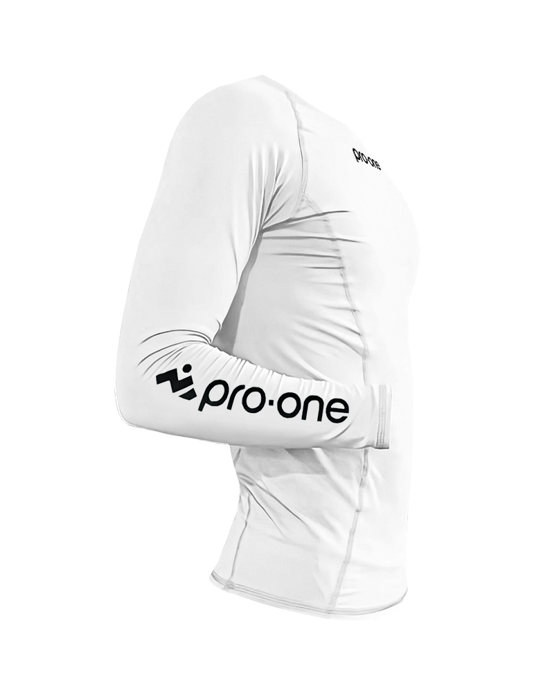 Polo licra Pro-One Compressor Blanco
