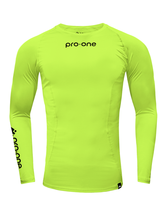 Polo Licra Pro-One Compressor Amarillo Neon