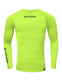 Polo Licra Pro-One Compressor Amarillo Neon