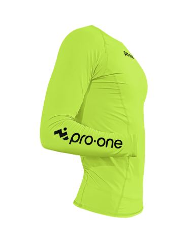 Polo Licra Pro-One Compressor Amarillo Neon 2