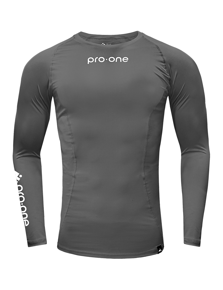 Polo Licra Pro-One Compressor Gris Oscuro