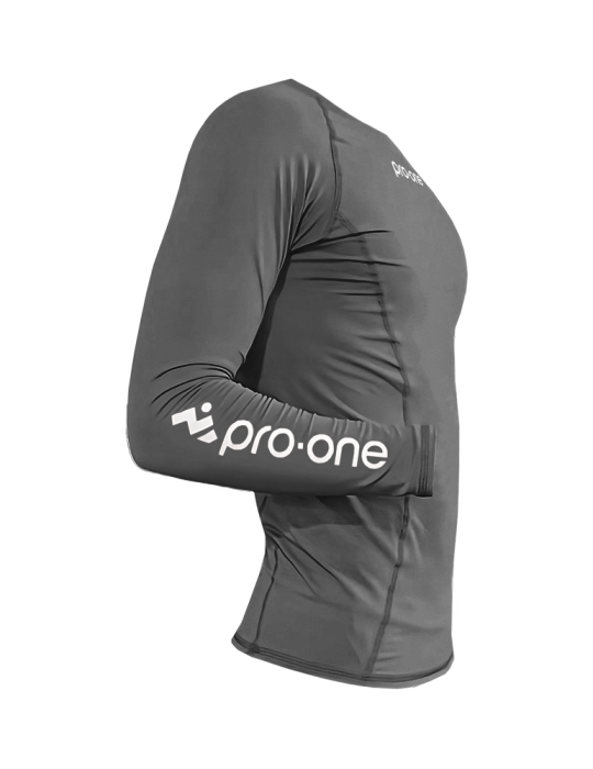 Polo Licra Pro-One Compressor Gris Oscuro