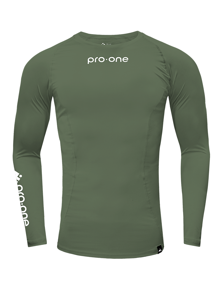 Polo Licra Pro-One Compressor Verde Army
