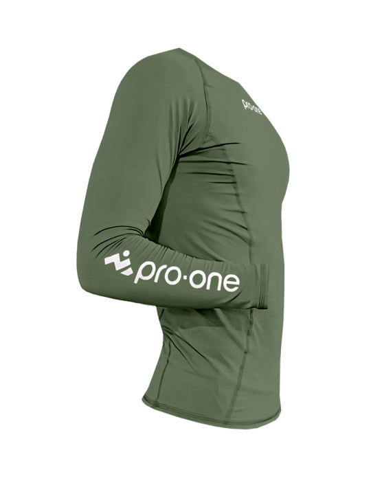 Polo Licra Pro-One Compressor Verde Army