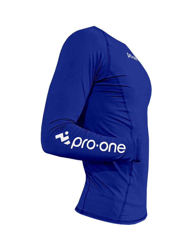 Polo Licra Pro-One Compressor Azul Acero