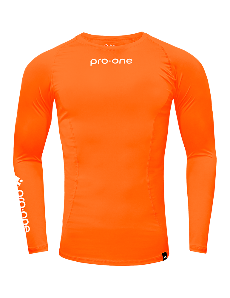Polo Licra Pro-One Compressor Naranja Neon