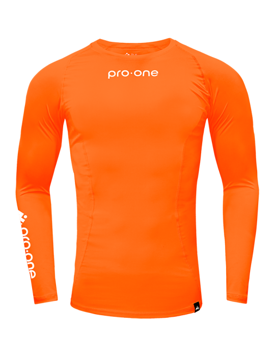 Polo Licra Pro-One Compressor Naranja Neon